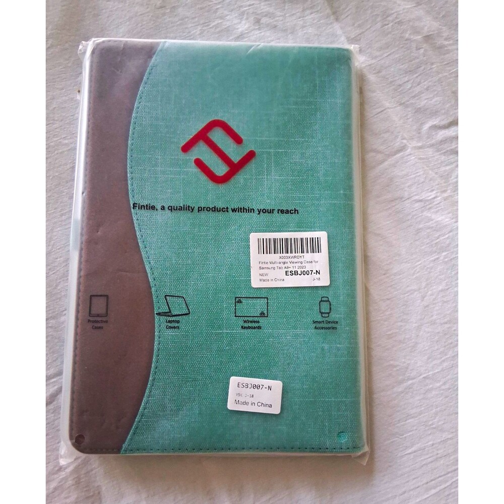 Fintie Samsung Tab A9+ 11 2023 Folding Folio Synthetic Leather Stand Green/Brown